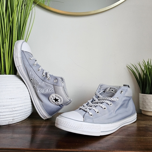 Converse Chuck Taylor Street Mid Casual Sneakers from Finish Line Gray M 10/W 12 - Picture 6 of 16